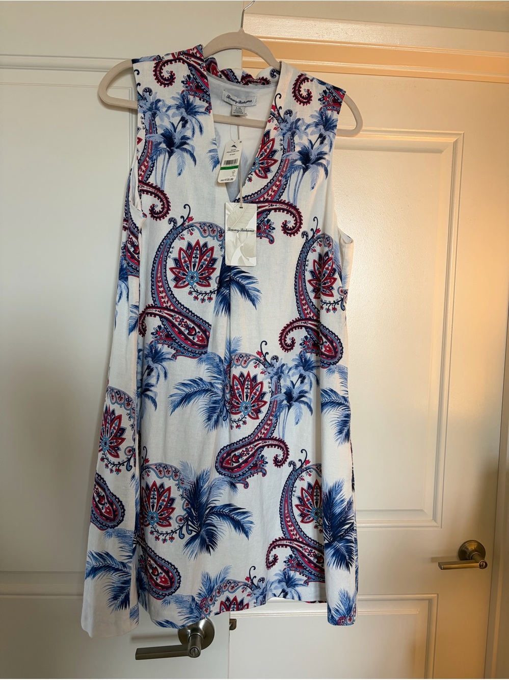 New Tommy Bahama Paisley Sleeveless Dress